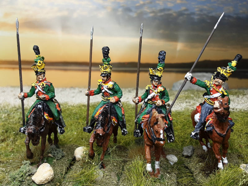 1809 - 1815: Österreichische Ulanen - Mannschaft  (abwartend) -1/72