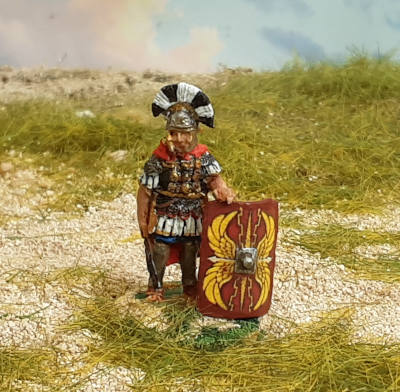 1 - 2 AD: Römischer Centurio (mit Schild) - 1/72