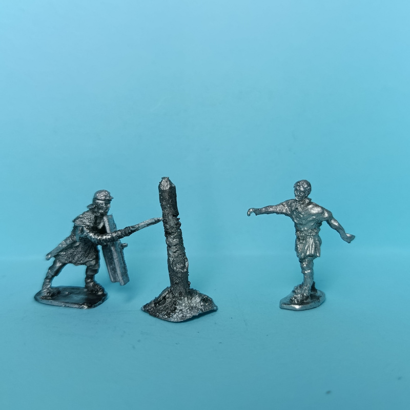 Römischer Legionär - Training mit Pfahl