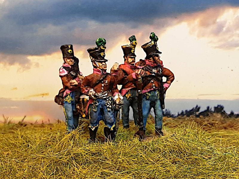 Österreichische Grenz-Infanteristen - Command Set (abwartend) - Set 1 - 1/72