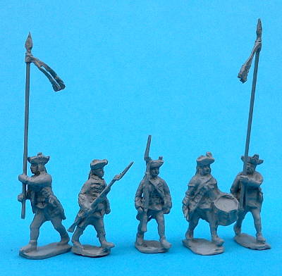 7098-s 1740 - 1763: Österreich Ungarische Füsiliere - Command Set (1/72)