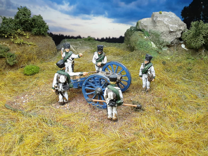 1813 - 1815: Preußische Fußartillerie Nr. 6  inkl. Haubitze (1/72)