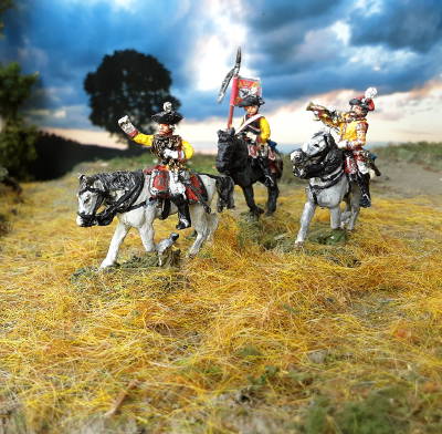7111-s 1756 - 1763: Preußische Kürassiere - Command Set (trabend)