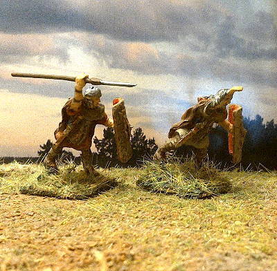 Römische Legionäre angreifend (2 AD)