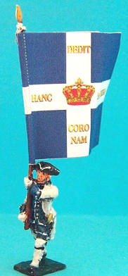 1740 - 1763: Französische Linieninfanterie - Command Set - Fahnenträger