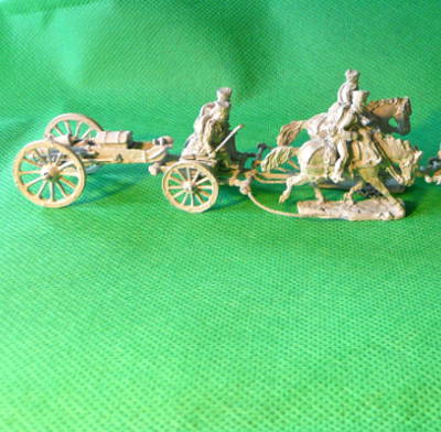 1813 - 1815: Preußische Fußartillerie mit Zugpferden