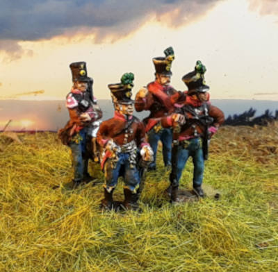 0912-s 1809 - 1814: Österreichische Grenz-Infanteristen - Command Set - Set 1