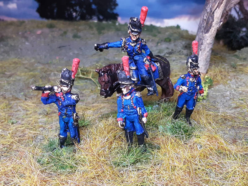 1810 - 1815: Französische Artillerie-Offiziere der Alten Garde (Bausatz)