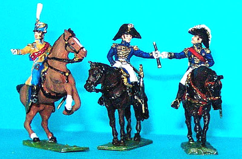 1808 - 1815: Marshall Soult mit Adjutanten (zu Pferd)