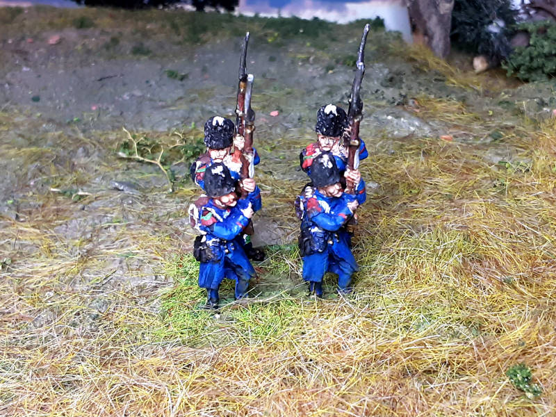1805 - 1815: Französische Chasseure der Alten Garde (ladend)