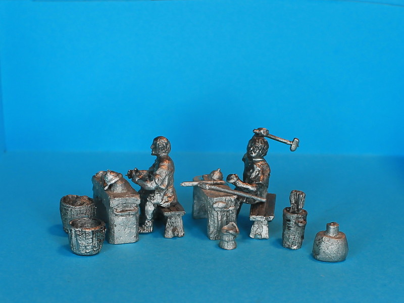 Römische Schmiede (Handwerker bei verschiedenen Tätigkeiten)