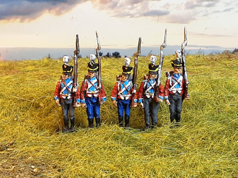 1808 - 1815: Dänische Infanterie - Musketiere  (abwartend) - 1/72