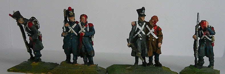 Französische Linieninfanterie - verwundete Soldaten (1808 - 1815)