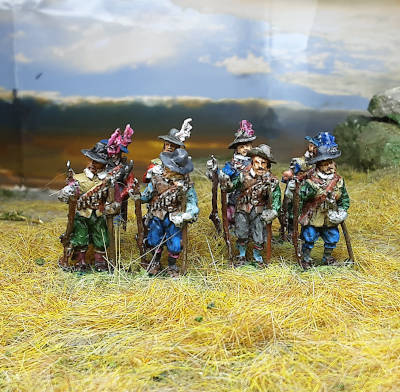 3008-s 1618 - 1648: Musketiere mit Schlapphüten (1/72)