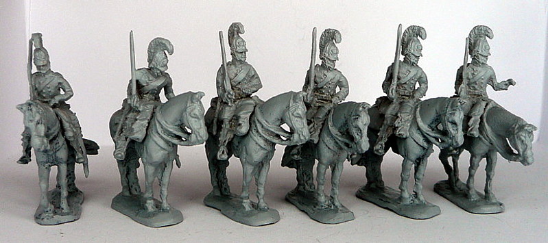 0640-a Preußische Kürassiere abwartend (1813 - 1815)