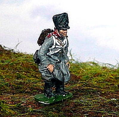 0580-s Preußischer Soldat "beim Großen Geschäft" (1808 - 1815)