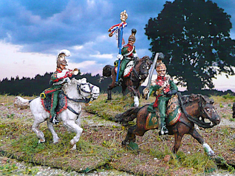 1811 - 1815: Französische Linien-Lanciers - Command Set  (im Angriff) - 1/72