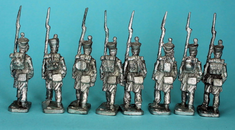 Französische Füsiliere im Angriffsmarsch (1807 - 1814)