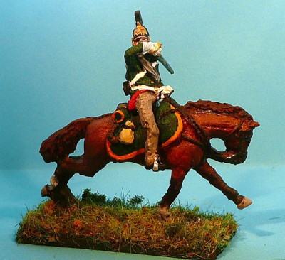 Russischer Dragoner mit Pferd (1813 - 1815)