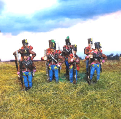 0911-s 1809 - 1814: Österreichische Grenz-Infanteristen (abwartend) - 1/72