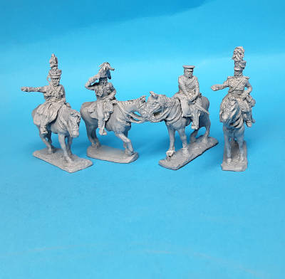 0883-s 1813 - 1815: Preußische Adjutanten (zu Pferd) - 1/72