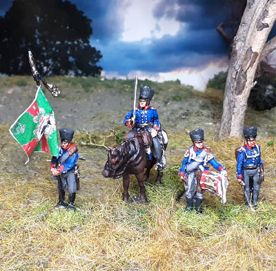 0813-sa 1813 - 1815: Preußische Musketiere - Command Set (Bausatz)