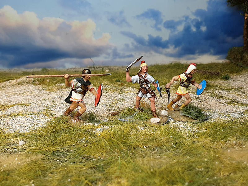 3 - 1 BC: Iberische leichte Infanterie (vorstürmend) - 1/72