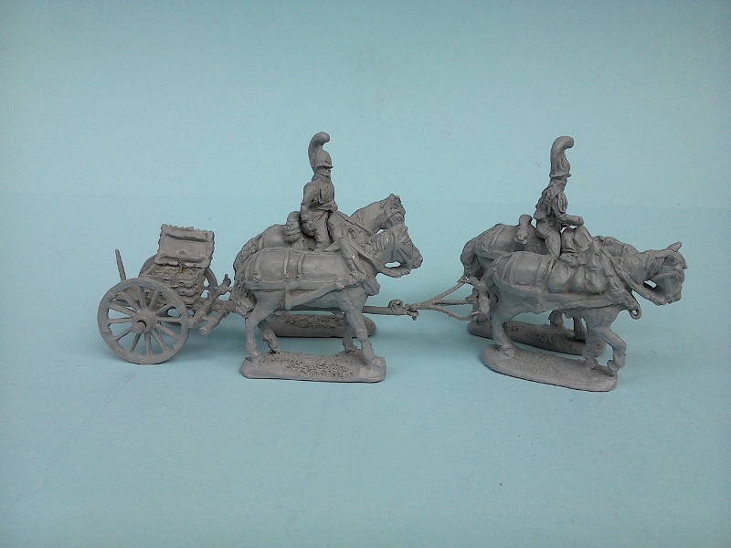 1805 - 1807: Russische reitende Garde-Artillerie mit Protze