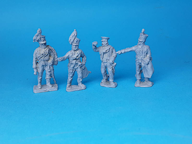 1815: Braunschweiger Generalstab - Offiziere (zu Fuß) - 1/72
