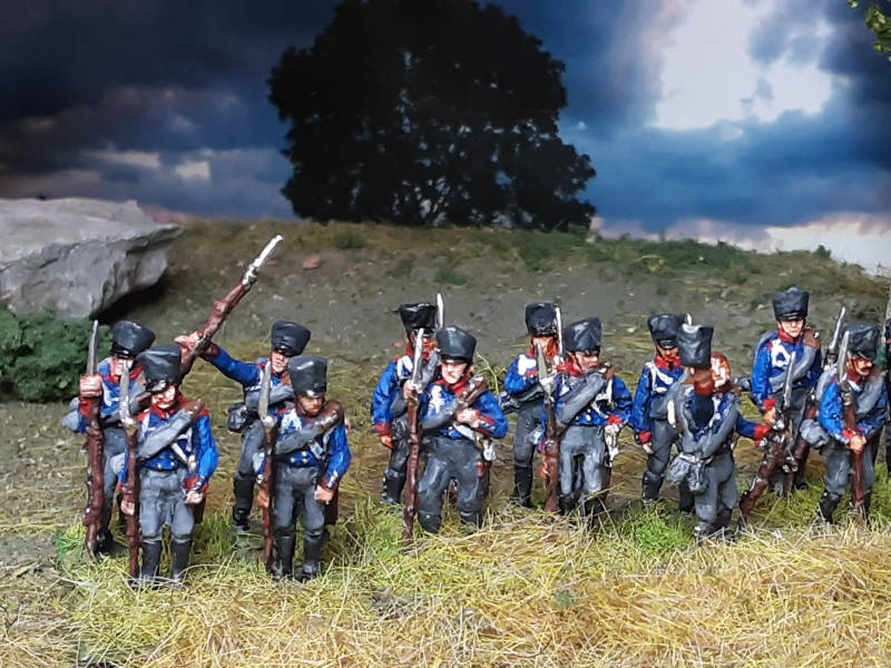 1813 - 1815: Preußische Musketiere der Linieninfanterie (abwartend)