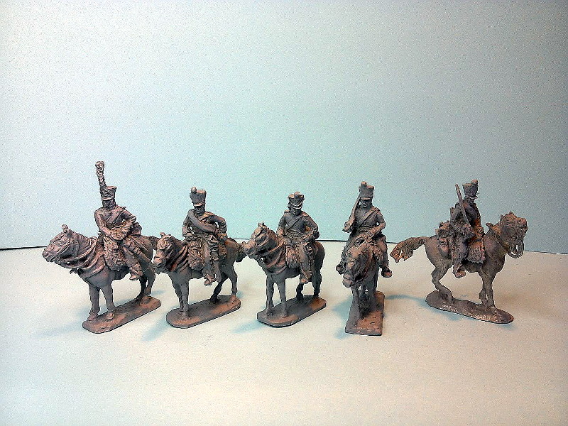 1807 - 815: Französische Chasseurs à cheval (im Sourtout)