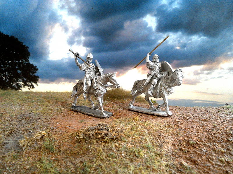 Römische Auxiliar-Kavalleristen mit Pila (1 - 2 AD)