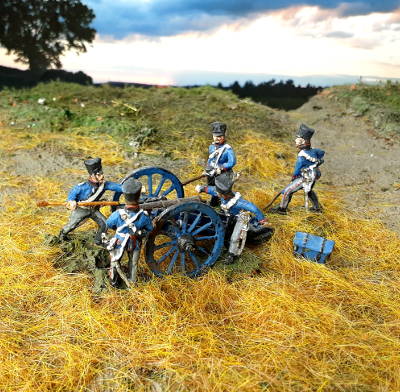 0809-s 1813 - 1815: Preußische reitende Artillerie - Kanonenbedienung