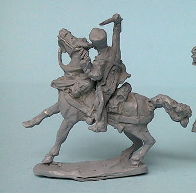 1813- 1815: Preußischer Trainsoldat auf scheuendem Pferd