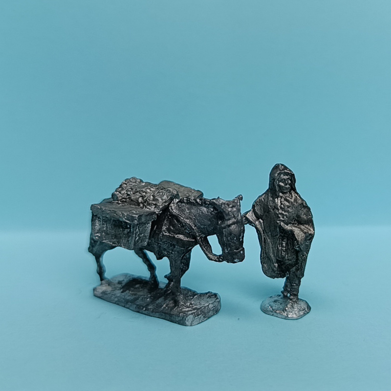 Römischer Maultiertreiber mit Gepäck - Set 1