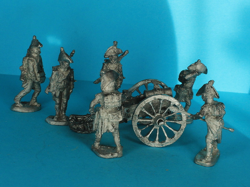 Französische Fußartillerie-Geschütz-Bedienung - Gestaltungsbeispiel