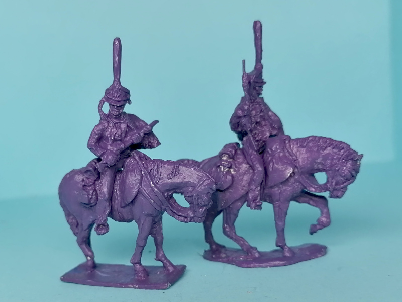 Russische Husaren bei der Flankensicherung