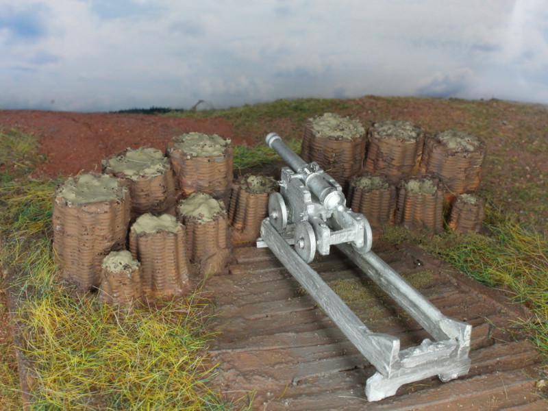 Französische 16-Pfund-Kanone  für die Festungs- und Küstenartillerie