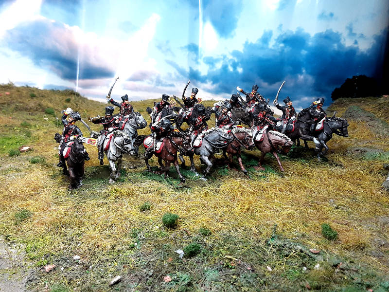 1812 - 1815: Preußen -  Husaren im Angriff (1/72)