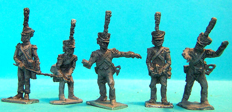 1808 - 1814: Französische Fußartillerie (mit langem Tschakostutz)