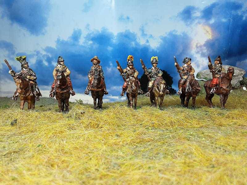 1618 - 1648: Arkebusiere mit Helm - leichte Reiterei  - 1/72