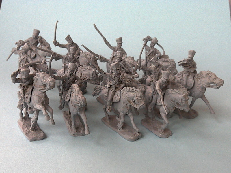 Preußische Husaren inkl. Command Set im Angriff (1812 - 1815)