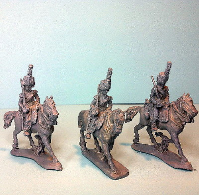 0734-s 1807 - 1815 Französische Chasseure de la Compagnie d' Elite - Mannschaft