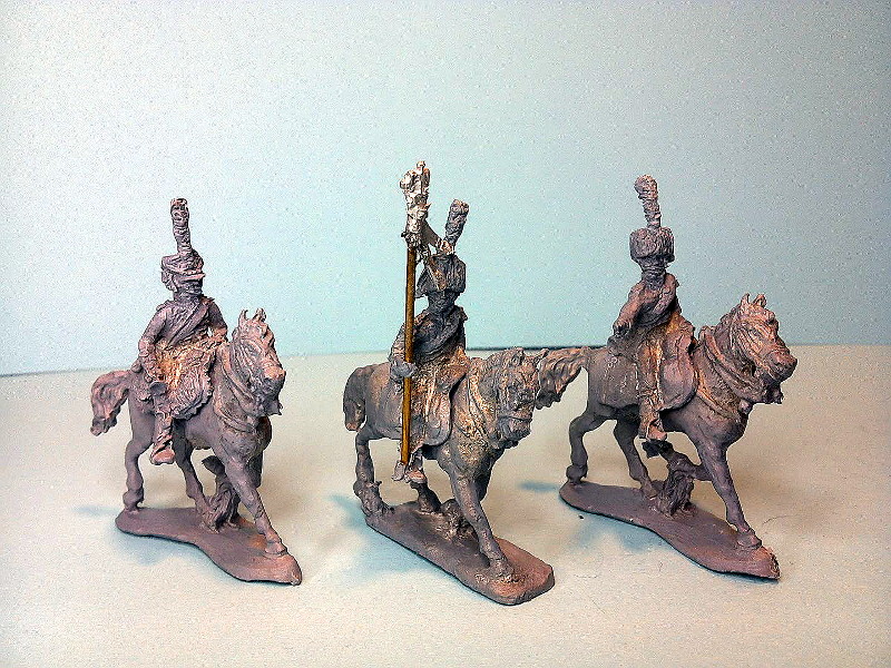 1807 - 1815: Französische Chasseure de la Compagnie d' Elite - Command Set