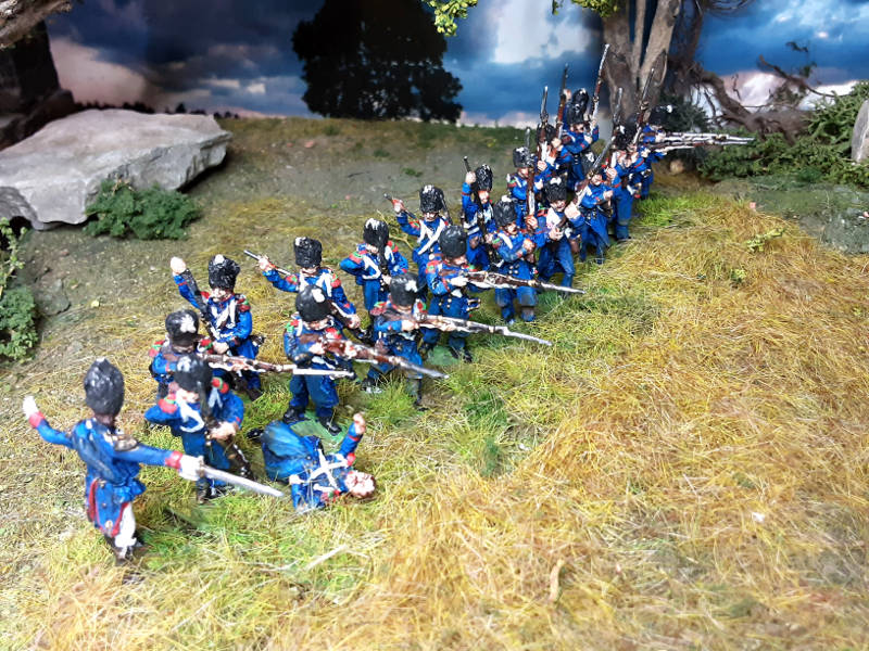 1805 - 1815: Französische Chasseure der Alten Garde (in Feuerlinie)