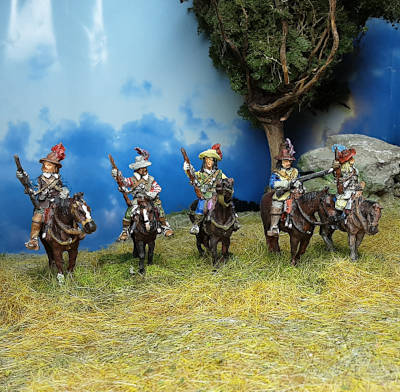 3014-s 1618 - 1648: Arkebusiere mit Schlapphut - 1/72