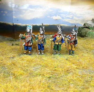 3004-s 1618 - 1648: Musketiere mit Helmen (1/72)