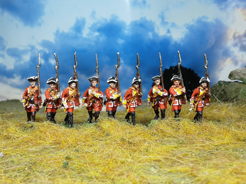 1740 - 1763:: Briten -  Musketiere (marschierend) - 1/72