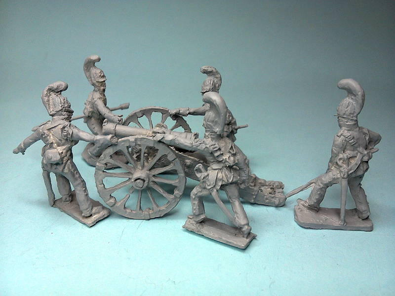 1805 - 1807: Russische reitende Garde-Artillerie (mit 12-Pfund-Kanone)