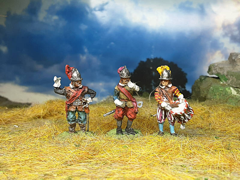 1618 - 1648: Command Set: Offizier, Fahnenträger und Trommler (abwartend)